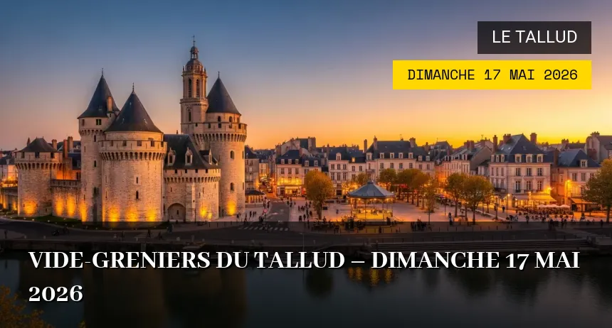Affiche de l'événement : Vide-greniers du Tallud – Dimanche 17 Mai 2026
