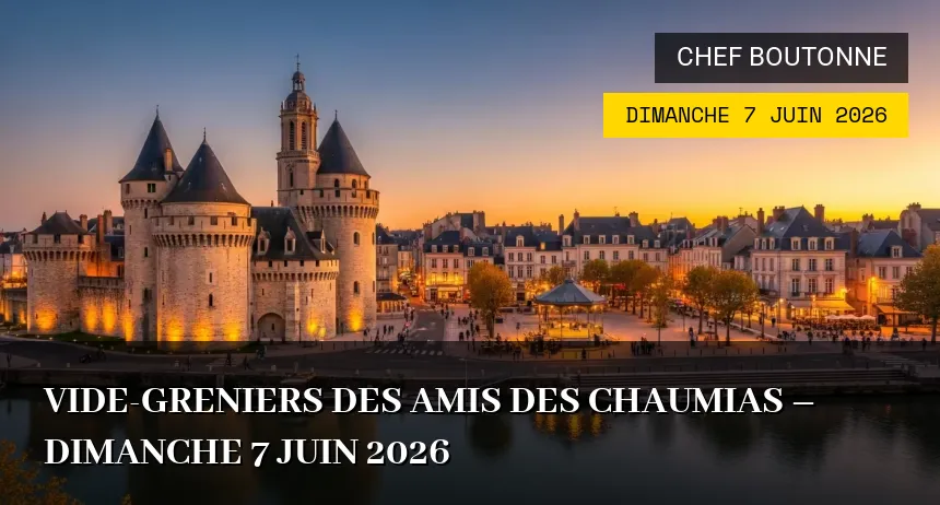 Affiche de l'événement : Vide-greniers des Amis des Chaumias – Dimanche 7 Juin 2026
