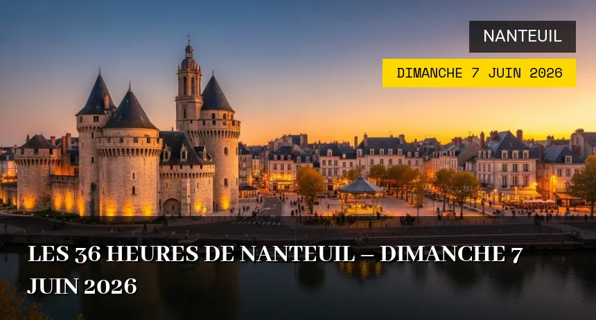 Affiche de l'événement : Les 36 Heures de Nanteuil – Dimanche 7 Juin 2026