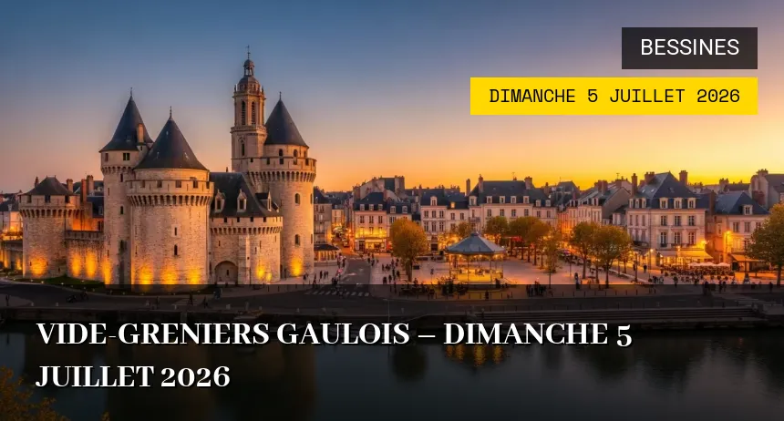 Affiche de l'événement : Vide-greniers Gaulois – Dimanche 5 Juillet 2026