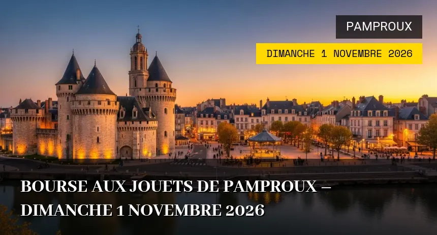 Affiche de l'événement : Bourse aux Jouets de Pamproux – Dimanche 1 Novembre 2026