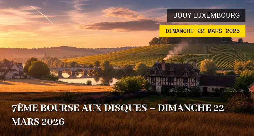 Affiche de l'événement : 7ème Bourse aux Disques – Dimanche 22 Mars 2026