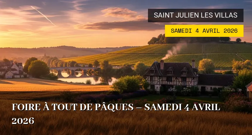 Affiche de l'événement : Foire à tout de Pâques – Samedi 4 Avril 2026