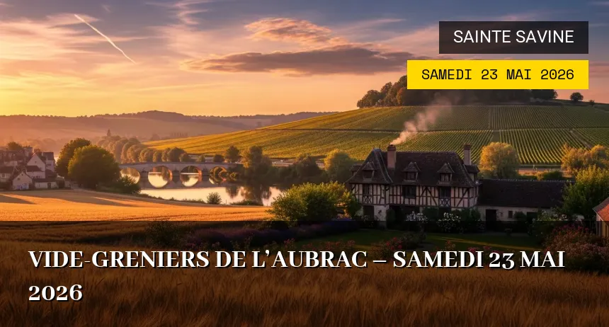 Affiche de l'événement : Vide-greniers de l&rsquo;Aubrac – Samedi 23 Mai 2026