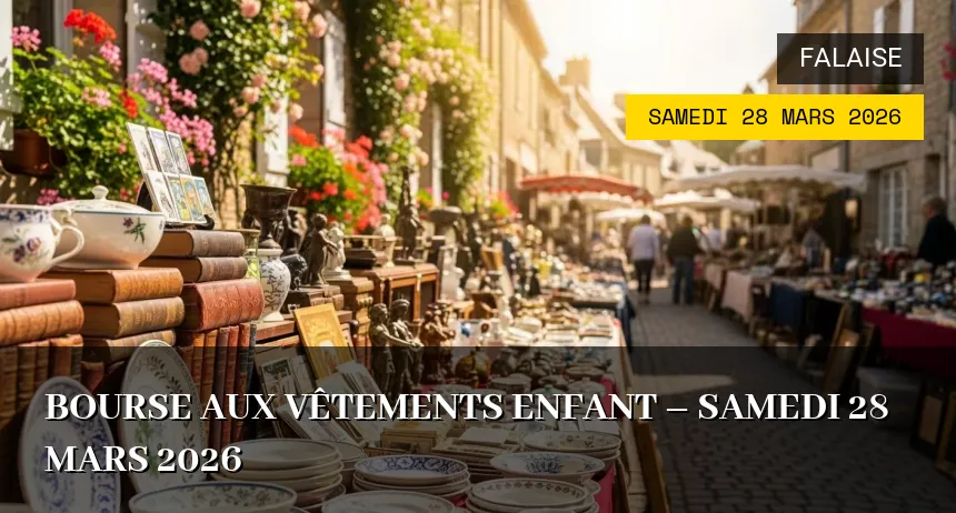Affiche de l'événement : Bourse aux Vêtements Enfant – Samedi 28 Mars 2026