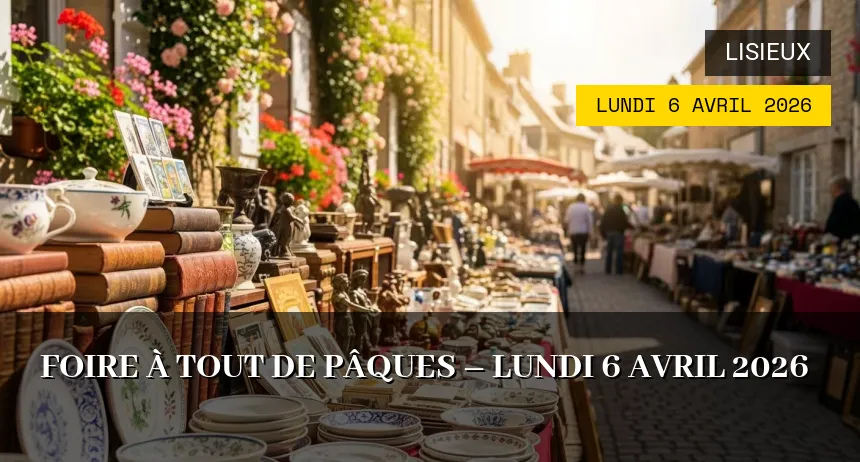 Affiche de l'événement : Foire à tout de Pâques – Lundi 6 Avril 2026