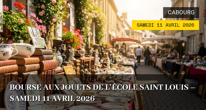 Affiche de l'événement : Bourse aux jouets de l&rsquo;école Saint Louis – Samedi 11 Avril 2026