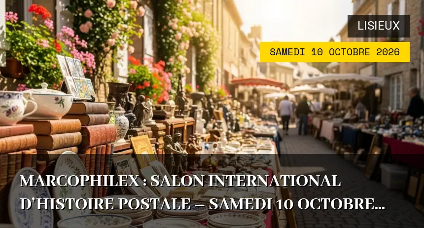 Affiche de l'événement : Marcophilex : Salon International d&rsquo;Histoire Postale – Samedi 10 Octobre 2026