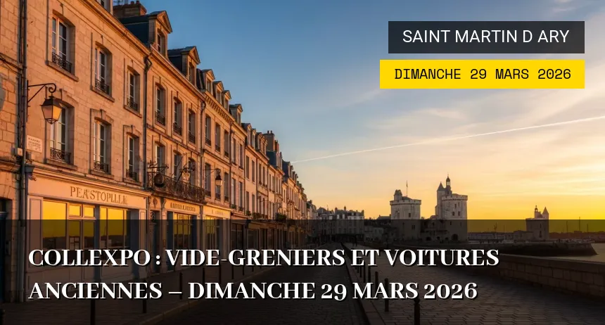 Affiche de l'événement : Collexpo : Vide-greniers et Voitures Anciennes – Dimanche 29 Mars 2026