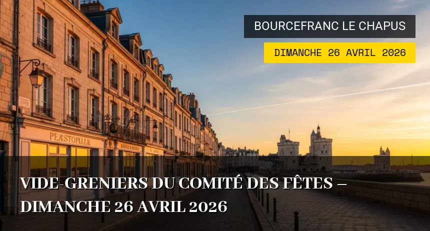 Affiche de l'événement : Vide-greniers du Comité des Fêtes – Dimanche 26 Avril 2026