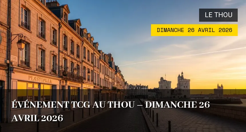 Affiche de l'événement : Événement TCG au Thou – Dimanche 26 Avril 2026