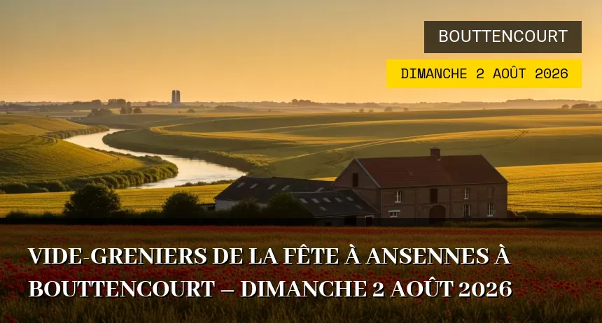 Affiche de l'événement : Brocante et Fête à Ansennes à Bouttencourt – Dimanche 2 Août 2026