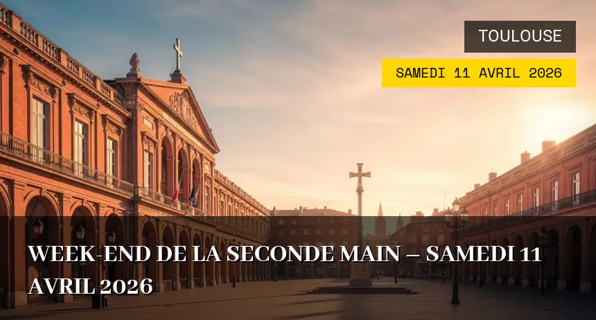 Affiche de l'événement : Week-end de la Seconde Main – Samedi 11 Avril 2026