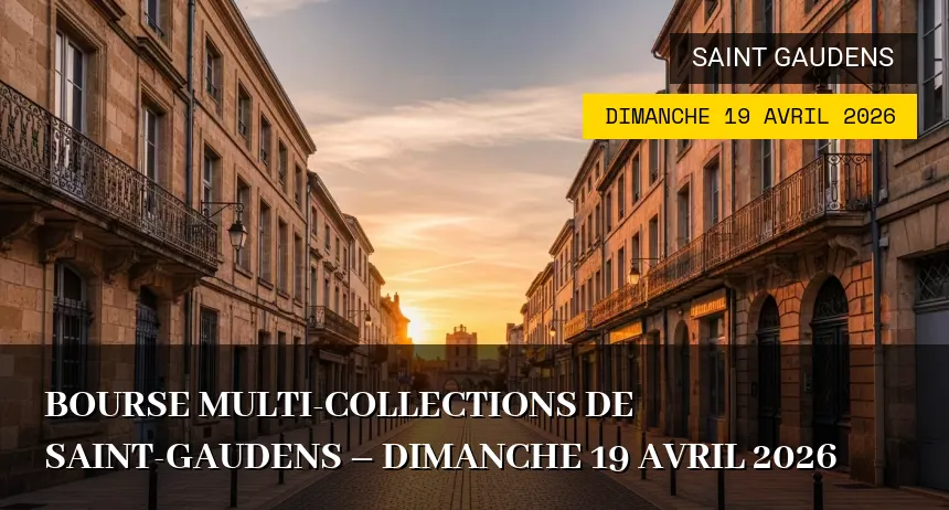 Affiche de l'événement : Bourse Multi-collections de Saint-Gaudens – Dimanche 19 Avril 2026