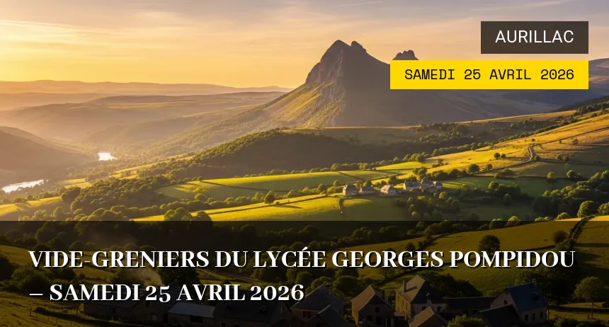 Affiche de l'événement : Vide-greniers du Lycée Georges Pompidou – Samedi 25 Avril 2026