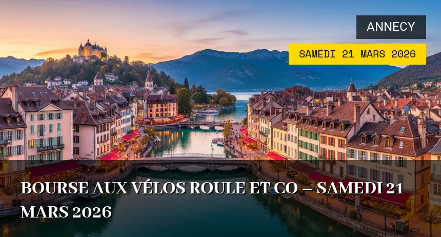 Affiche de l'événement : Bourse aux vélos Roule et Co – Samedi 21 Mars 2026