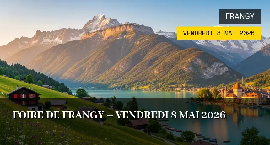 Affiche de l'événement : Foire de Frangy – Vendredi 8 Mai 2026
