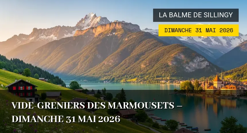 Affiche de l'événement : Vide-greniers des Marmousets – Dimanche 31 Mai 2026