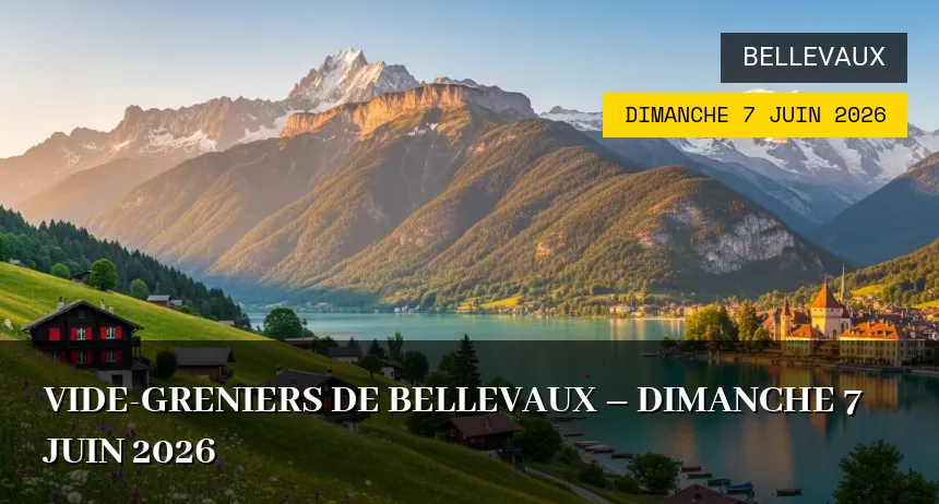 Affiche de l'événement : Vide-greniers de Bellevaux – Dimanche 7 Juin 2026