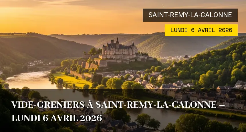 Affiche de l'événement : Vide-greniers à Saint-Remy-la-Calonne – Lundi 6 Avril 2026
