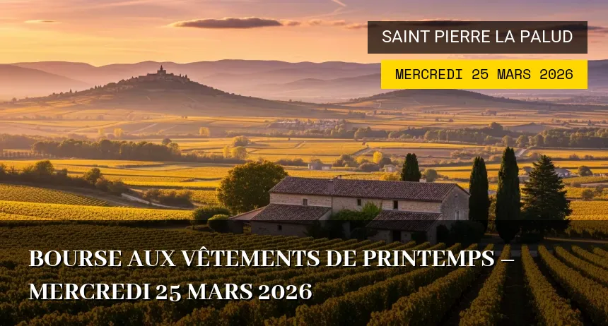 Affiche de l'événement : Bourse aux Vêtements de Printemps – Mercredi 25 Mars 2026