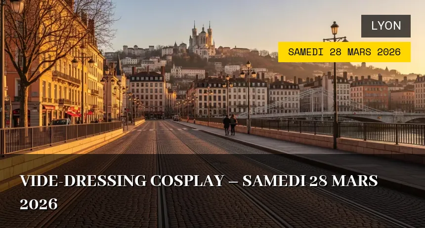 Affiche de l'événement : Vide-dressing Cosplay – Samedi 28 Mars 2026
