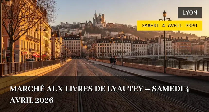 Affiche de l'événement : Marché aux Livres de Lyautey – Samedi 4 Avril 2026