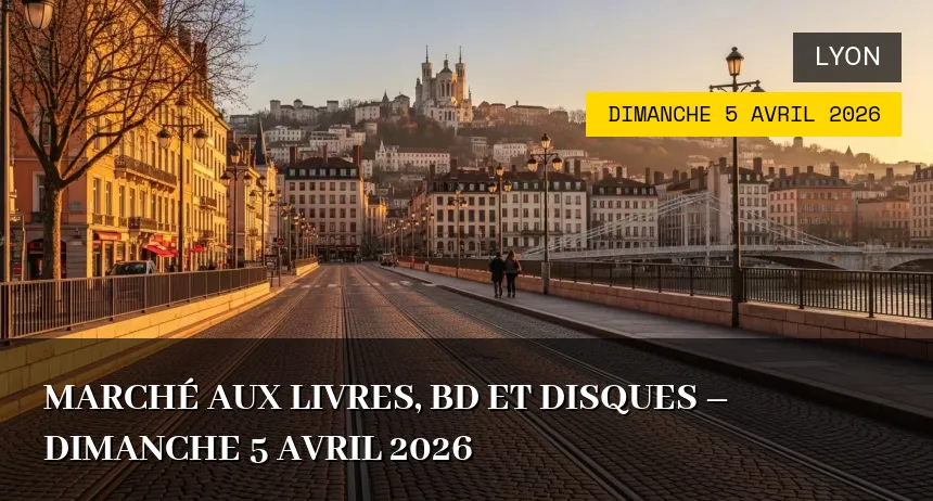 Affiche de l'événement : Marché aux livres, BD et disques – Dimanche 5 Avril 2026