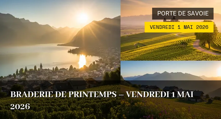 Affiche de l'événement : Braderie de Printemps – Vendredi 1 Mai 2026