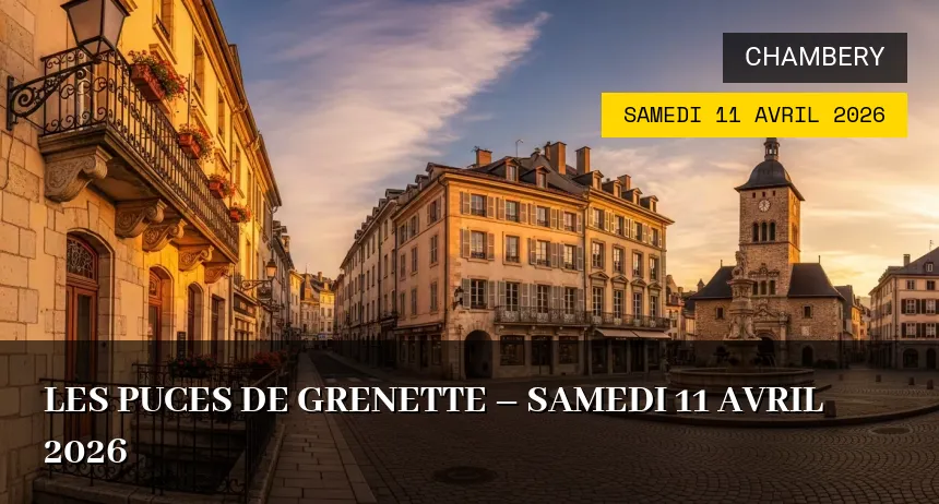 Affiche de l'événement : Les Puces de Grenette – Samedi 11 Avril 2026