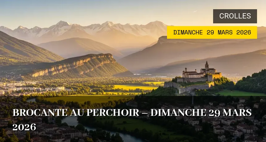 Affiche de l'événement : Brocante au Perchoir – Dimanche 29 Mars 2026