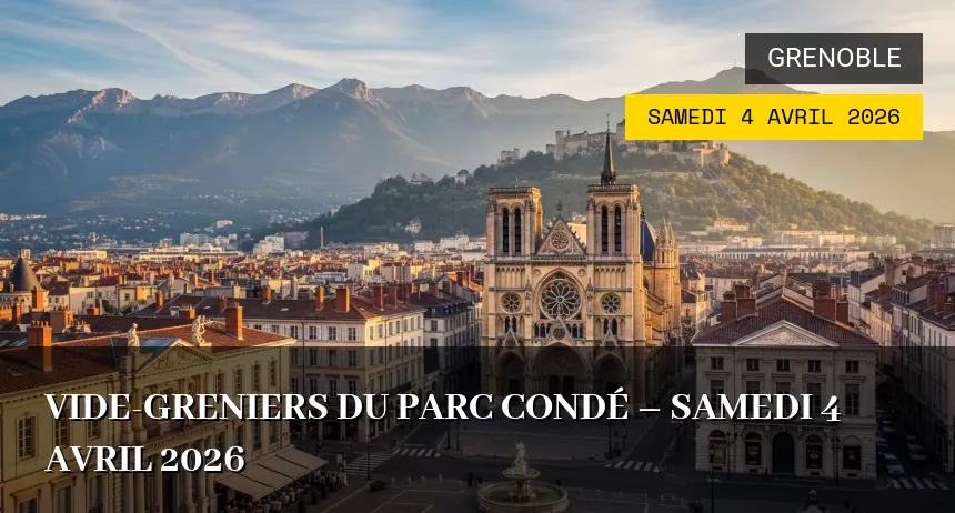Affiche de l'événement : Vide-greniers du Parc Condé – Samedi 4 Avril 2026