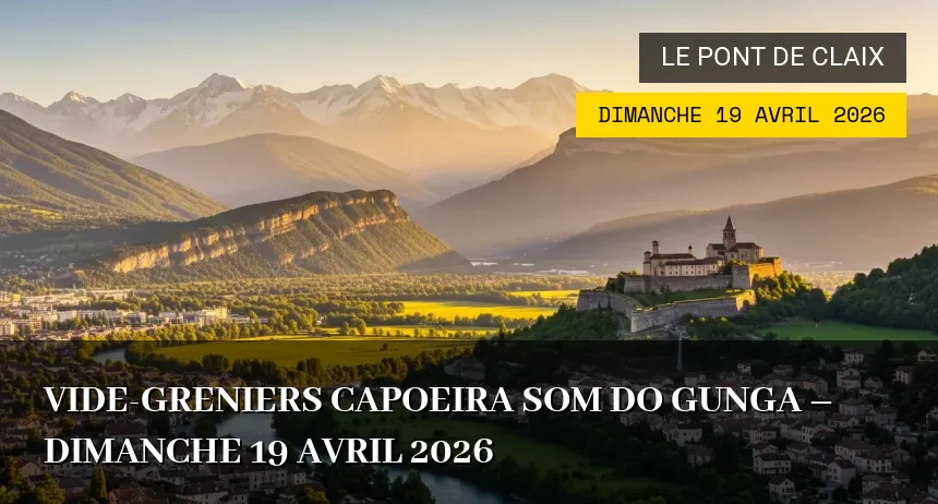 Affiche de l'événement : Vide-greniers Capoeira Som do Gunga – Dimanche 19 Avril 2026