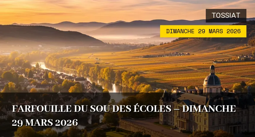 Affiche de l'événement : Farfouille du Sou des Écoles – Dimanche 29 Mars 2026