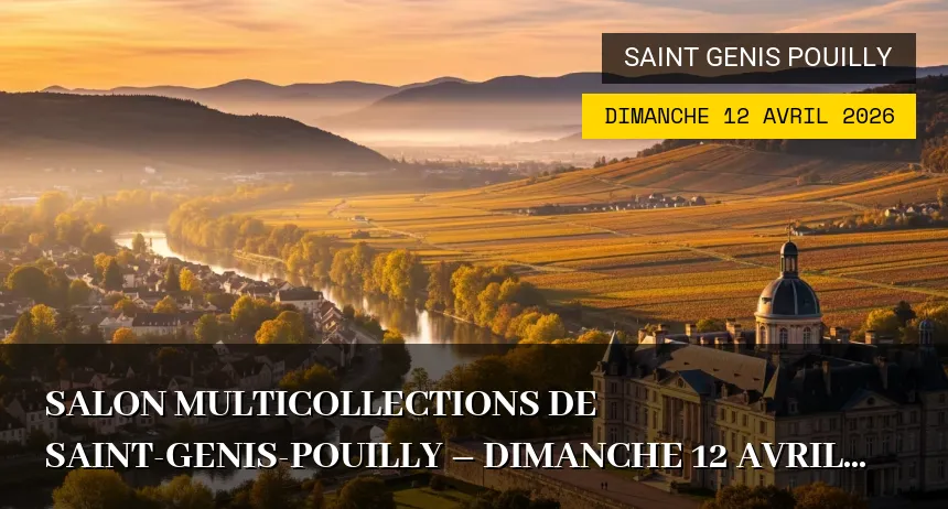 Affiche de l'événement : Salon Multicollections de Saint-Genis-Pouilly – Dimanche 12 Avril 2026