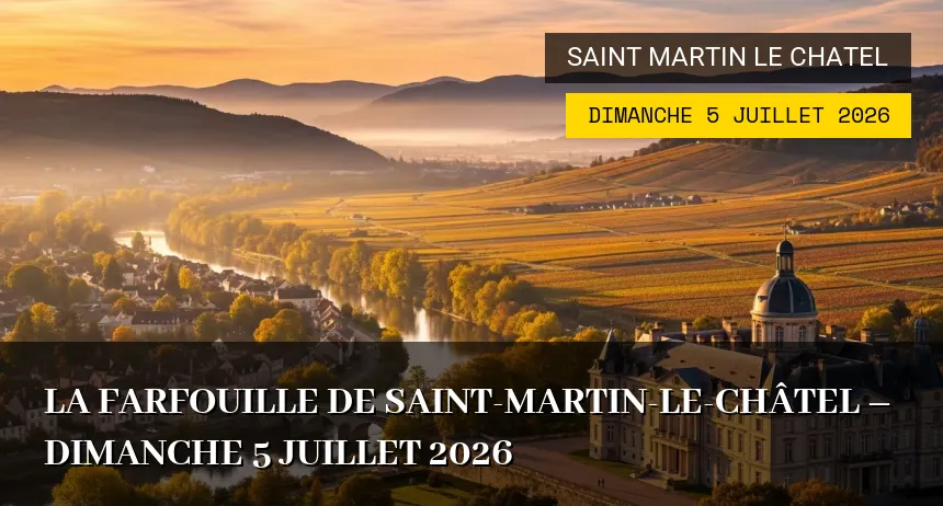 Affiche de l'événement : La Farfouille de Saint-Martin-le-Châtel – Dimanche 5 Juillet 2026