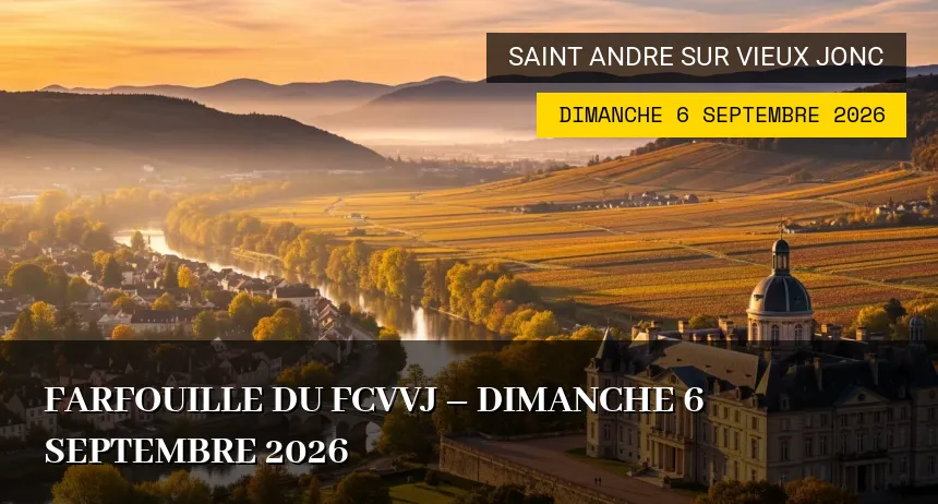 Affiche de l'événement : Farfouille du FCVVJ – Dimanche 6 Septembre 2026