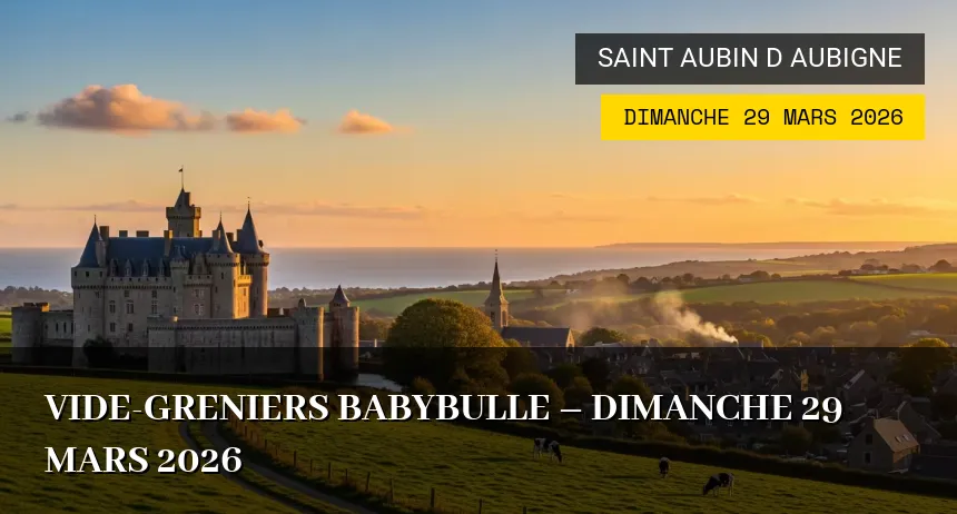 Affiche de l'événement : Vide-greniers Babybulle – Dimanche 29 Mars 2026
