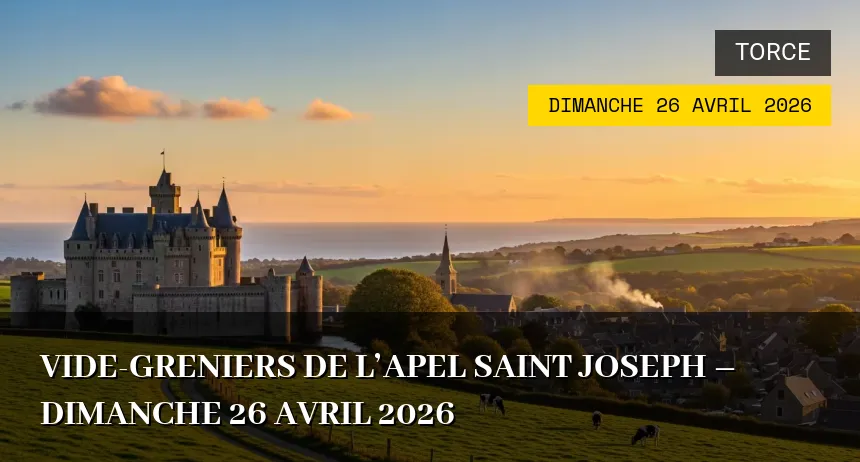 Affiche de l'événement : Vide-greniers de l&rsquo;APEL Saint Joseph – Dimanche 26 Avril 2026