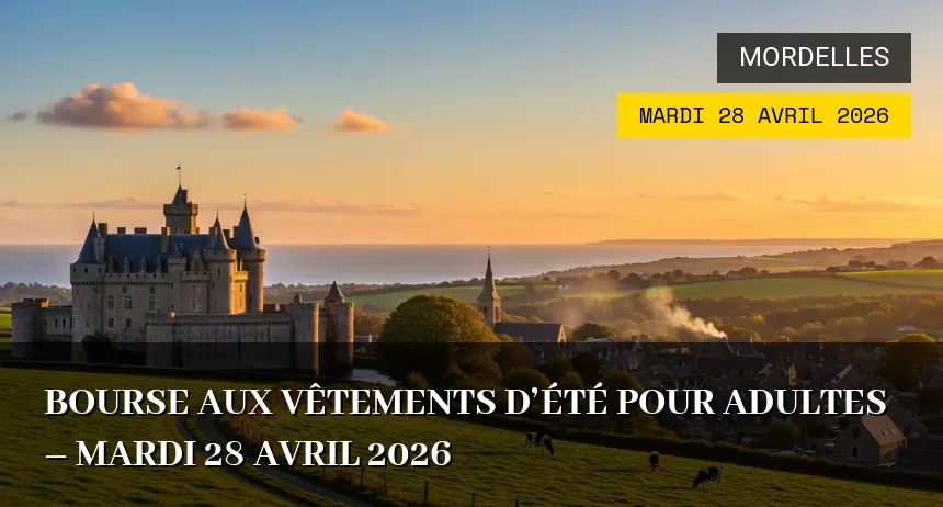 Affiche de l'événement : Bourse aux vêtements d&rsquo;été pour adultes – Mardi 28 Avril 2026