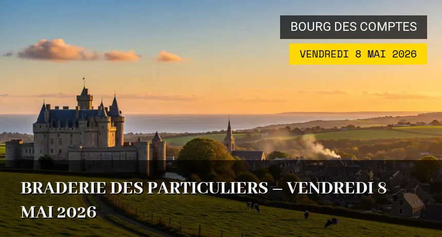 Affiche de l'événement : Braderie des particuliers – Vendredi 8 Mai 2026