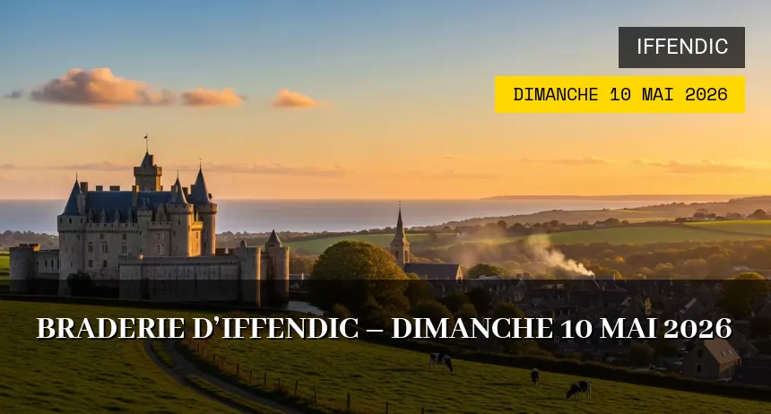 Affiche de l'événement : Braderie d&rsquo;Iffendic – Dimanche 10 Mai 2026
