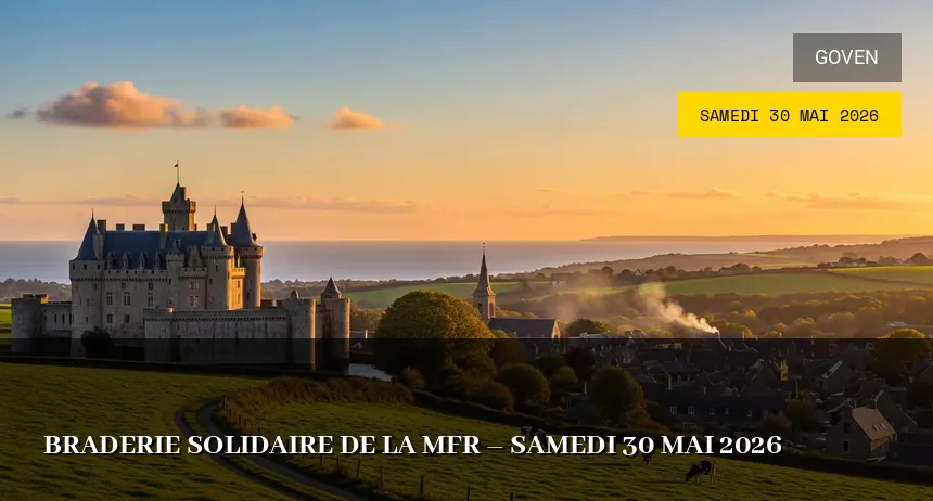 Affiche de l'événement : Braderie Solidaire de la MFR – Samedi 30 Mai 2026