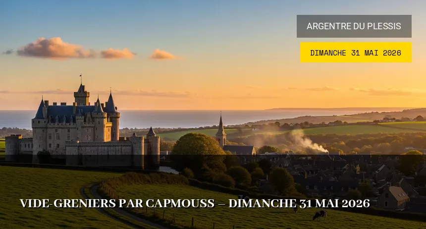 Affiche de l'événement : Vide-greniers par CapMouss – Dimanche 31 Mai 2026