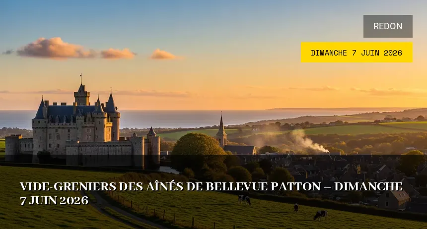Affiche de l'événement : Vide-greniers des Aînés de Bellevue Patton – Dimanche 7 Juin 2026