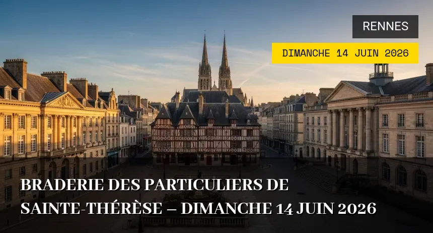 Affiche de l'événement : Braderie des Particuliers de Sainte-Thérèse – Dimanche 14 Juin 2026