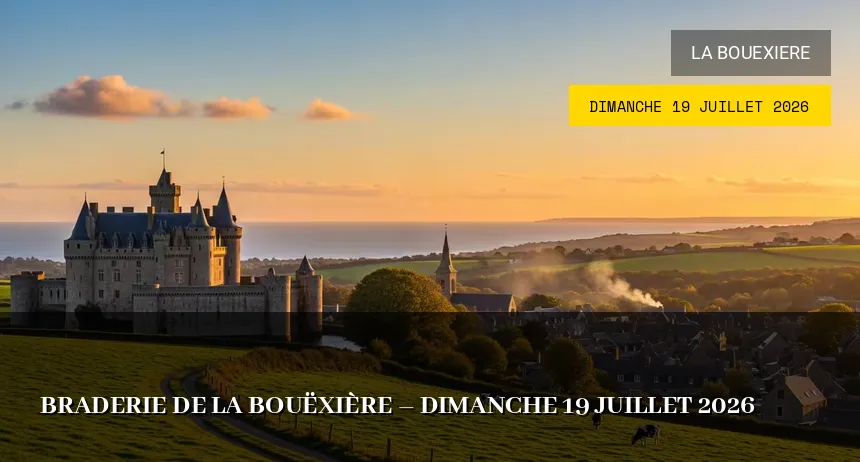 Affiche de l'événement : Braderie de La Bouëxière – Dimanche 19 Juillet 2026