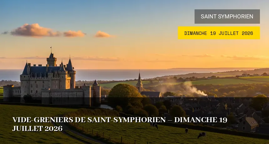 Affiche de l'événement : Vide-greniers de Saint-Symphorien – Dimanche 19 Juillet 2026