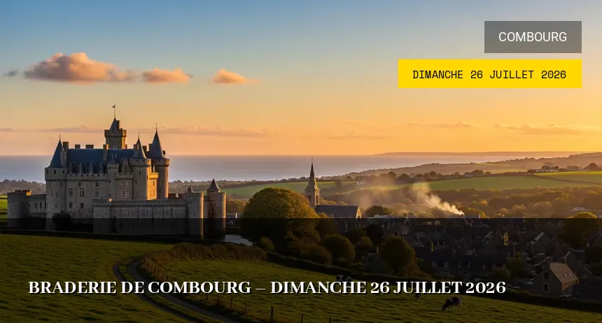 Affiche de l'événement : Braderie de Combourg – Dimanche 26 Juillet 2026