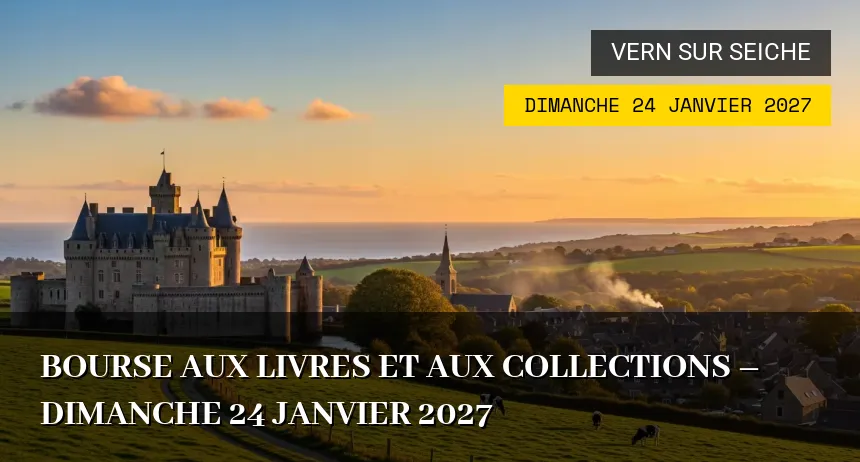 Affiche de l'événement : Bourse aux Livres et aux Collections – Dimanche 24 Janvier 2027
